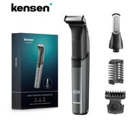 KENSEN S15 Rasoio elettrico Lama bifacciale IPX6 Rasoio impermeabile Ricaricabile Barba Trimmer 2 in 1 Rasoio elettrico per il corpo per uomo