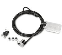 Kensington Serratura universale 3 in 1 per computer portatile, sistema di chiavi nascoste da 5 mm e cavo in acciaio al carbonio da 1,8 m, K62318WW - 85896623182