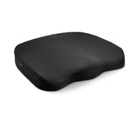 Kensington K55805WW Cuscino per Sedile Ergonomico in Memory Foam, Nero, Sostegno della Schiena, Miglioramento Posturale, Alleviamento della Sciatalgia, Supporto Antiscivolo
