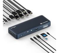 Kensington Docking station SD5900T Thunderbolt 4 Displaylink Quad 4K per tutti i MacBook M1/M2/M3/M4 e Windows (K35232NA)