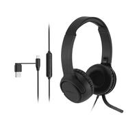 Kensington H950 EQ USB-C®/USB-A - Cuffie on-ear con microfono a cancellazione del rumore, flip-to-mute, controlli in linea, compatibile con Microsoft Teams e Zoom