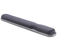 Poggiapolsi per tastiera in gel nero ad altezza regolabile grigio, Gel, Nero