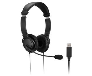 KENSINGTON - K33065WW - Cuffie stereo - con microfono e controllo del volume - connessione USB-A - Kensington - 97378 - Conf. da 1 Pz. - K33065WW