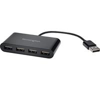 Kensington K39120EU Hub a 4 porte USB 2.0, trasferimento dati fino a 5 Gb/sec - Installazione Plug & Play, Compatibile con Dell, Windows, Mac