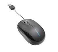 Kensington K72339EU Mouse Pro Fit Portatile con Cavo Riavvolgibile, Mouse con Cavo USB Ottimo in Movimento, Dimensioni Ridotte con Rotella di Scorrimento, Compatibile con Windows e Mac