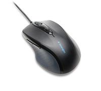 Kensington K72369EU Mouse Pro Fit, Mouse Ottico di Dimensioni Standard, con Cavo, 5 Pulsanti e Design Ergonomico per Destrorsi, Connessione Plug & Play, Compatibile con Windows e MacOS, Nero