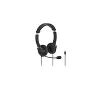 Kensington Classic EQ - Cuffie USB-C con microfono e controllo del volume, cavo intrecciato in nylon da 1,8 m, per scuola, bambini, adulti, fascia imbottita regolabile, colore nero (K97464WW)