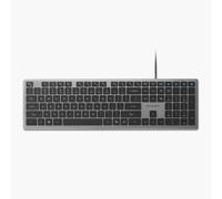 Kensington KB515 Tastiera cablata USB-C, layout completo, tasti silenziosi, programmabile, tasto di scelta rapida Copilot, adattatore USB-A incluso, compatibile con Windows, Nero (K75410NA)