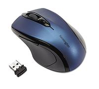 Kensington Mouse Pro Fit wireless, Mouse Ottico di Medie Dimensioni, per l'Home Office, 5 Pulsanti e Design Ergonomico per Destrorsi, Connessione Plug & Play, per Windows e macOS, Blu (K72421WW)