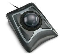 Kensington Mouse Trackball Expert con cavo e Poggiapolsi Integrato, per PC, Mac e Windows, Rotella di Scorrimento, Design Ergonomico Ambidestro, Tracciamento Ottico, Sfera 55 mm, Nero/Grigio (64325)