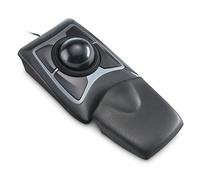 Kensington Mouse Trackball Expert con cavo e Poggiapolsi Integrato, per PC, Mac e Windows, Rotella di Scorrimento, Design Ergonomico Ambidestro, Tracciamento Ottico, Sfera 55 mm, Nero/Grigio (64325)