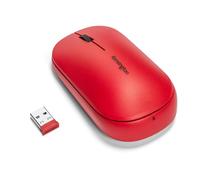 Kensington Mouse wireless doppio SureTrack - Design ambidestro e sottile, Per laptop, scrivanie o home office, Compatibile con Chrome, Mac, Windows & Android, Rosso (K75352WW)