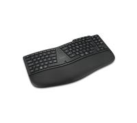 Kensington Pro Fit Ergo KB675 Tastiera Wireless Ergonomica, Ricaricabile, Connessione Bluetooth e 2.4GHz, Tasti Programmabili, Nero, K75491US