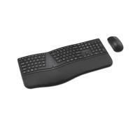 Kensington Pro Fit Ergo KM680 EQ Set tastiera e mouse wireless da tavolo, ricaricabile, design ergonomico, tastiera divisa (K72486NA)