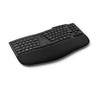 Kensington Pro Fit Ergo TKL KB675, Tastiera Wireless Ergonomica, Ricaricabile, Connessione Bluetooth e 2.4GHz, Tasti Programmabili, Nero, K75491US