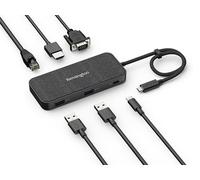 Kensington Docking Station SD1650P USB-C 4K singola, portatile, con alimentazione pass through 100 W