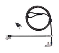 Kensington Slim N17 2.0 Lucchetto a Doppia Testa per Slot a Forma di Cuneo, Dotato di Chiave e Cavo di Sicurezza in Acciaio al Carbonio da 1,8 m, Protegge fino a 2 Laptop Dell
