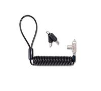 Kensington Slim N17 2.0 Lucchetto Portatile per Slot a Forma di Cuneo per 2 Laptop Dell, con Chiave e Cavo di Sicurezza in Acciaio al Carbonio da 1,8 m Retrattile con Avvolgimento Automatico