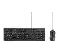 KENSINGTON Tastiera Kit di Tastiera e Mouse con Cavo Nero USB