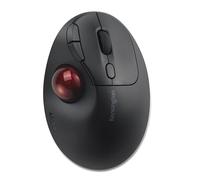 Kensington TB450A Trackball Mouse wireless, Bluetooth LE e connessione 2,4 GHz, 4 opzioni DPI, per collegare fino a 3 dispositivi (K72174WW), nero-rosso