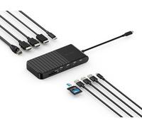 Kensington UH1510P 11-in-1 USB-C Triple Video Multiport Hub K34040WW Nero | Supporta 3 display a 4K e 60Hz, potenza di erogazione 85W, funziona con MacBook M1, M2, M3, M4, Dell, HP e Lenovo