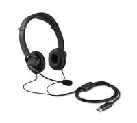 Kensington USB Hi-Fi Headphones with Mic and Volume Control, Features Rotating N
