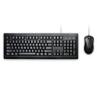 Kensington Wired Valu Keyboard Desktop Set, 104 tasti, tastiera QWERTY e mouse, nero (K72398NA)