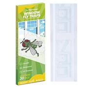 Kensizer Confezione da 30 trappole per mosche per interni, strisce adesive di carta, trappole trasparenti per la casa, trappole per insetti