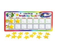 Kenson Kids I Can Do It! Brush My Teeth Reward Chart KPSOH3000 toothbrushing chart, oral hygine, star chart for kids 5x11.5 inches, Ages 3+