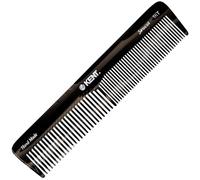 Kent 16TG Hair Dressing Table Comb Double Tooth, Graphite Fine/Wide Tooth Dresser Comb For Hair, Beard and Mustache, Coarse/Fine Hair Styling Grooming Comb for Men Women and Kids. Made in England