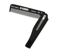KENT Pettine da uomo pieghevole portatile 20T nero giapponese colore personalizzato larghezza stretta Made in UK