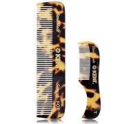 Kent Set di pettini da barba tascabili da uomo, kit per barba da uomo per viaggi e casa, pettine per baffi da uomo, mini pettine per barba per uomo, pettine da barba per uomo, pettine KENT fatto a