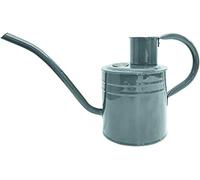 Kent & Stowe Annaffiatoio vintage da 1 litro in grigio - Caraffa in acciaio zincato per annaffiare le piante da appartamento - Caraffa in classico stile inglese con bordo rialzato