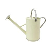 Kent & Stowe Annaffiatoio vintage in crema da 9 litri - Caraffa in acciaio zincato per irrigazione quotidiana - Caraffa in classico stile inglese con 2 manici