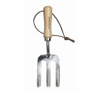 Kent & Stowe Forca da giardino per bambini - Forca per bambini leggera in acciaio inossidabile con manico in frassino, lunghezza: 19,7 cm