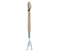 Kent & Stowe Mano a 3 Denti Lunghi - Grubber da Giardino in Acciaio Inox per scoppiare Pavimenti, Artiglio da Giardino con Manico in Legno di Frassino, Lunghezza 54 cm