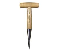 Kent & Stowe Piantatoio - Foraterra in acciaio inossidabile per bulbi e piantine, paletta giardinaggio con manico in frassino, lunghezza: 28,5 cm
