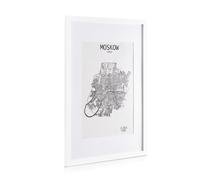 Kenton - Cornice rettangolare, DIN A1, passepartout, plexiglas