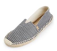 Kentti Espadrillas Easy-on a Righe Tomaia in Tela Uomo Nero 41 EU