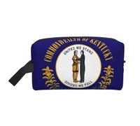 Kentucky - Borsa da viaggio con stampa bandiera dello Stato del Kentucky, beauty case, per uomini e donne, per viaggi, palestra, uso quotidiano
