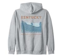 Kentucky Colline Lente e Silenzio Bourbon - Arte Vintage Felpa con Cappuccio