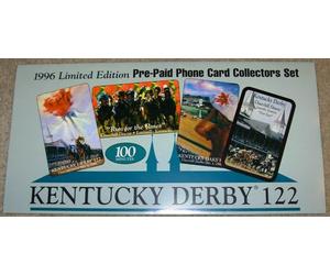 Kentucky Derby Churchill Downs Completo Set Di 4 1996 IN Large Custodia Telefono