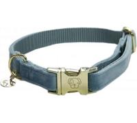 Kentucky Dogwear Dog Collar Velvet, Light Blue - S (28-40 cm)