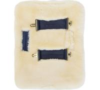 Kentucky Horsewear Chest Expander Artificial Lambskin Neutral - 2 Buckles - 1 pz.