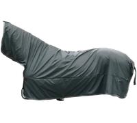 Kentucky Horsewear Horse Raincoat Hurricane with Stirrup Holes, Grey - L