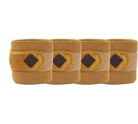 Kentucky Horsewear Polar Fleece Bandages Velvet - Mustard yellow