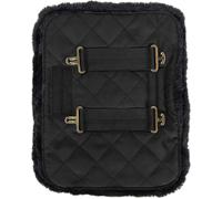 Kentucky Horsewear Quilted Chest Expander Artificial Lambskin Black - 2 Buckles - 1 pz.