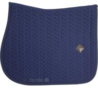 Kentucky Horsewear Saddle Pad "Fishbone" Jumping - Navy