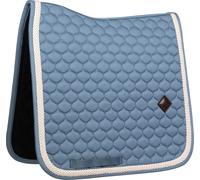 Kentucky Horsewear Saddle Pad Plaited Cord Dressage - Light blue