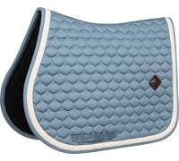 Kentucky Horsewear Saddle Pad Plaited Cord Jumping - Light blue